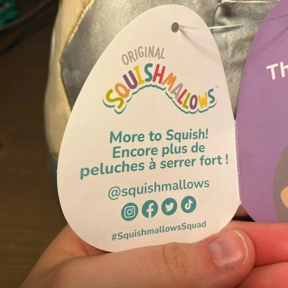 Disney Easter Squishmallow Thumper Bunny 10 Inch Plush Holding Easter Basket NWT